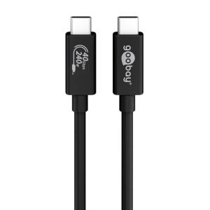 GOOBAY καλώδιο USB-C 61716, USB4 Gen 3x2, 240W, 40Gbps, 8K, 0.7m, μαύρο | Καλώδια - Αντάπτορες | elabstore.gr