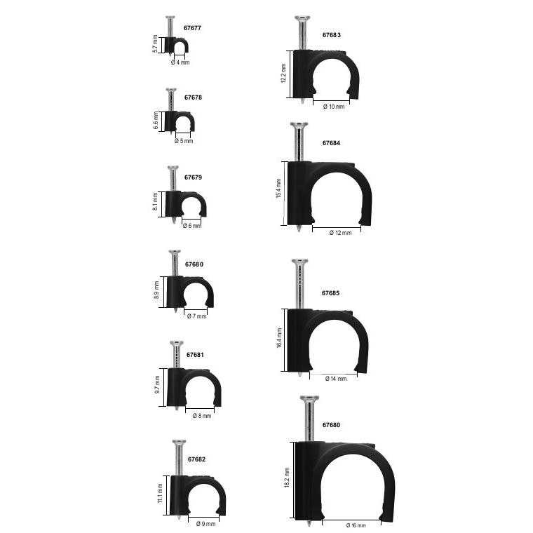 GOOBAY ρόκα στήριξης καλωδίων 64679, 6mm, μαύρο, 100τμχ | eLabstore.gr GOOBAY ρόκα στήριξης καλωδίων 64679, 6mm, μαύρο, 100τμχ | Καλώδια - Αντάπτορες | elabstore.gr