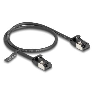 DELOCK καλώδιο U/FTP CAT 8.1 80182, 40Gbps, 30 AWG, 0.50m, μαύρο | Καλώδια - Αντάπτορες | elabstore.gr