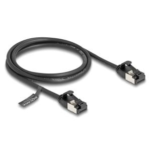 DELOCK καλώδιο U/FTP CAT 8.1 80183, 40Gbps, 30 AWG, 1m, μαύρο | Καλώδια - Αντάπτορες | elabstore.gr