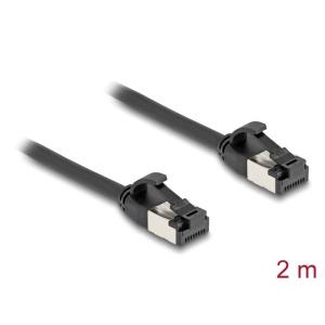 DELOCK καλώδιο U/FTP CAT 8.1 80184, 40Gbps, 30 AWG, 2m, μαύρο | Καλώδια - Αντάπτορες | elabstore.gr