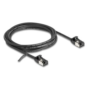 DELOCK καλώδιο U/FTP CAT 8.1 80184, 40Gbps, 30 AWG, 2m, μαύρο | Καλώδια - Αντάπτορες | elabstore.gr