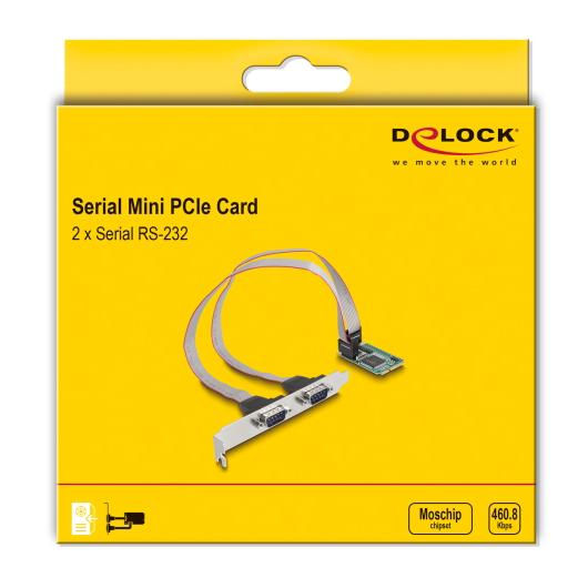 DELOCK κάρτα επέκτασης mini PCIe σε 2x RS-232 95273 | eLabstore.gr DELOCK κάρτα επέκτασης mini PCIe σε 2x RS-232 95273 | PC & Αναβάθμιση | elabstore.gr