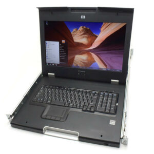Used Rackmount 1U Monitor w/Keyboard TFT7600G2 TFT/HP/17