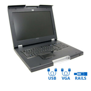 Used Rackmount 1U Monitor w/Keyboard TFT7600RKM TFT/HP/17”/1440x900/Silver/D-SUB & 2xPS/2 & USB & RA | Refurbished | elabstore.gr