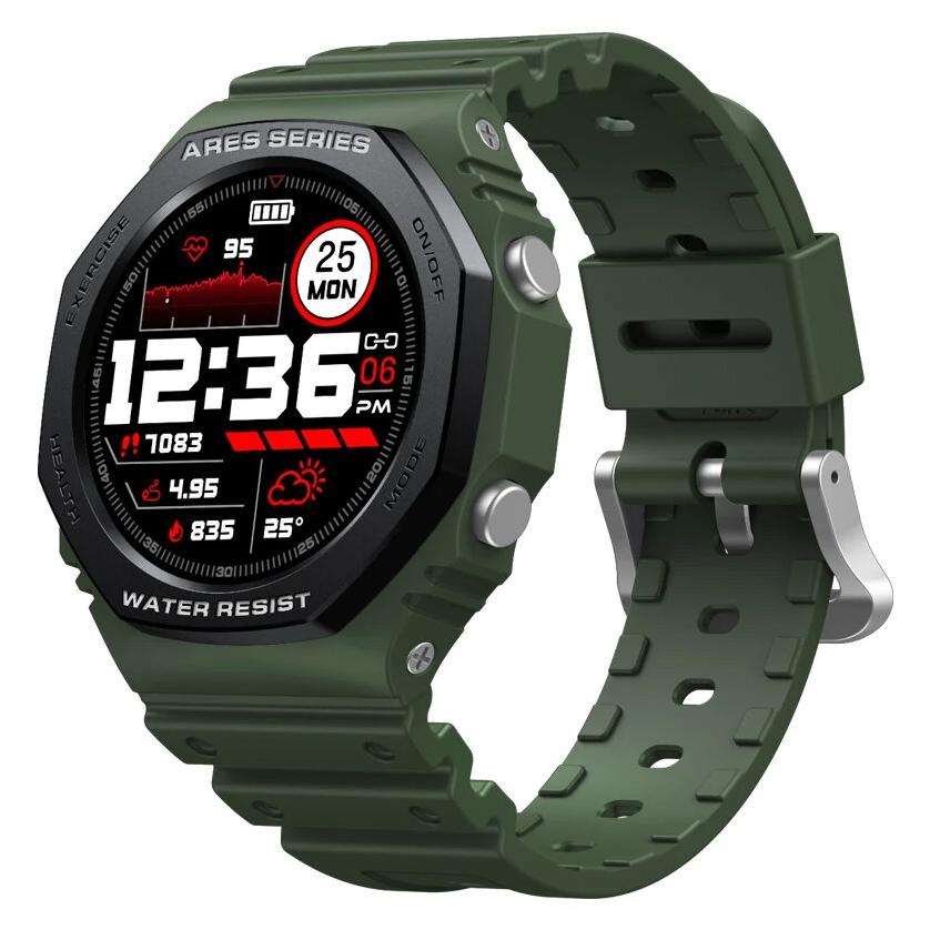 ZEBLAZE smartwatch Ares 2, 1.09", heart rate, 5 ATM, πράσινο | eLabstore.gr ZEBLAZE smartwatch Ares 2, 1.09", heart rate, 5 ATM, πράσινο | Mobile Συσκευές | elabstore.gr