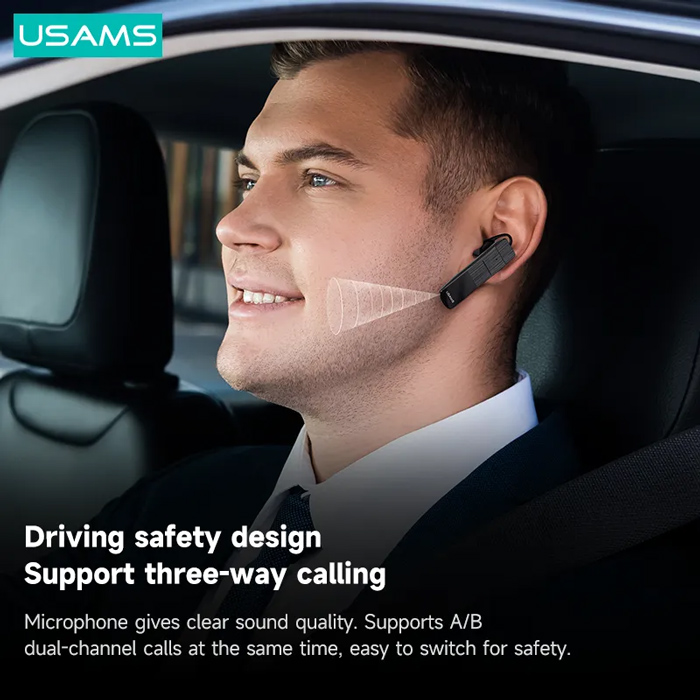 USAMS Bluetooth μονό earphone USAMS-BT2, 100mAh, 3-way κλήσεις, μαύρο | eLabstore.gr USAMS Bluetooth μονό earphone USAMS-BT2, 100mAh, 3-way κλήσεις, μαύρο | Αξεσουάρ κινητών | elabstore.gr