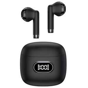 USAMS earphones με θήκη φόρτισης USAMS-IA, True Wireless, μαύρα | Αξεσουάρ κινητών | elabstore.gr