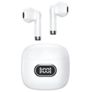 USAMS earphones με θήκη φόρτισης USAMS-IA, True Wireless, λευκά | Αξεσουάρ κινητών | elabstore.gr