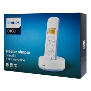 PHILIPS ασύρματο τηλέφωνο D1601S-34, με ελληνικό μενού, λευκό-μπλε | eLabstore.gr PHILIPS ασύρματο τηλέφωνο D1601S-34, με ελληνικό μενού, λευκό-μπλε | Τηλεφωνία | elabstore.gr