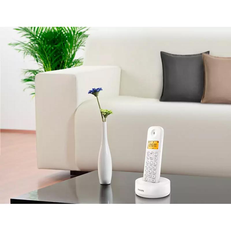 PHILIPS ασύρματο τηλέφωνο D1601W-34, με ελληνικό μενού, λευκό | eLabstore.gr PHILIPS ασύρματο τηλέφωνο D1601W-34, με ελληνικό μενού, λευκό | Τηλεφωνία | elabstore.gr