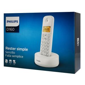 PHILIPS ασύρματο τηλέφωνο D1601W-34, με ελληνικό μενού, λευκό | eLabstore.gr PHILIPS ασύρματο τηλέφωνο D1601W-34, με ελληνικό μενού, λευκό | Τηλεφωνία | elabstore.gr