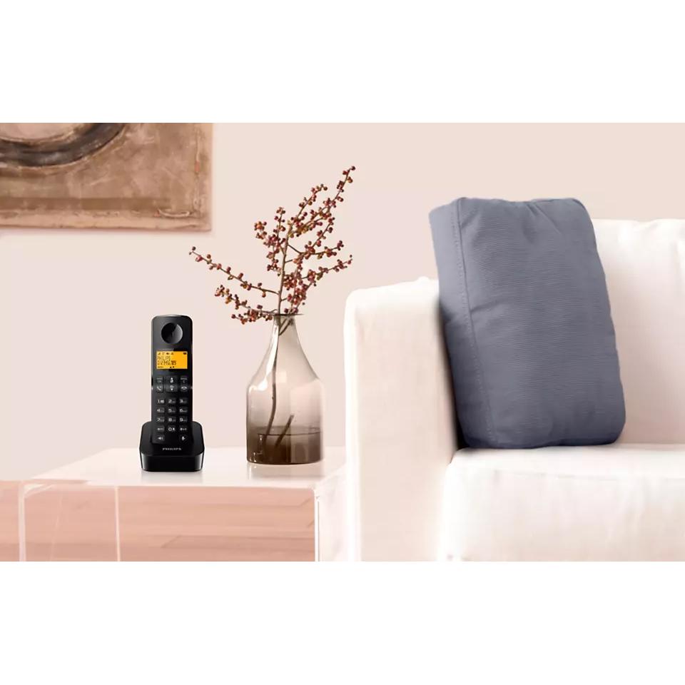 PHILIPS ασύρματο τηλέφωνο D2601B-34, με ελληνικό μενού, μαύρο | eLabstore.gr PHILIPS ασύρματο τηλέφωνο D2601B-34, με ελληνικό μενού, μαύρο | Τηλεφωνία | elabstore.gr
