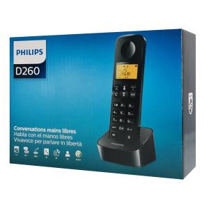 PHILIPS ασύρματο τηλέφωνο D2601B-34, με ελληνικό μενού, μαύρο | eLabstore.gr PHILIPS ασύρματο τηλέφωνο D2601B-34, με ελληνικό μενού, μαύρο | Τηλεφωνία | elabstore.gr