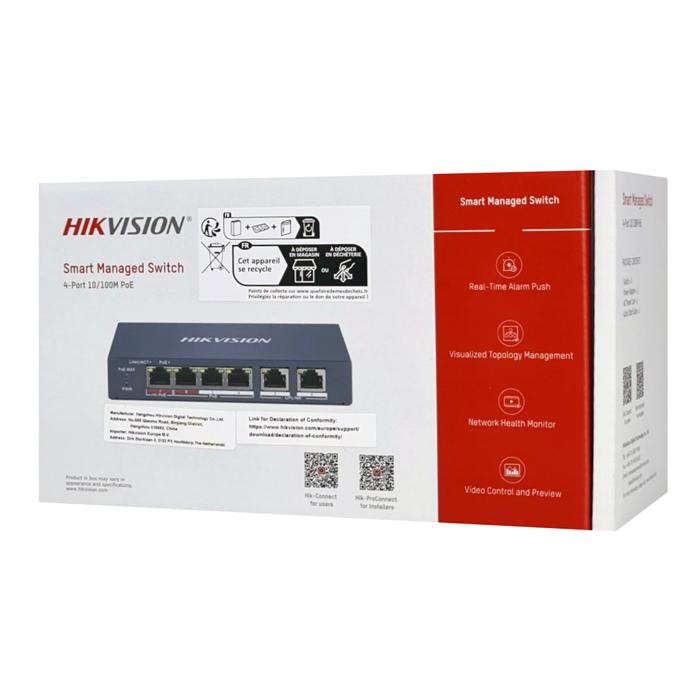 HIKVISION Managed switch DS-3E1106HP-EI, 4x PoE & 2x RJ45 ports, 100Mbps | eLabstore.gr HIKVISION Managed switch DS-3E1106HP-EI, 4x PoE & 2x RJ45 ports, 100Mbps | Κάμερες Ασφαλείας | elabstore.gr
