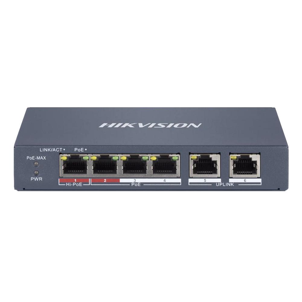 HIKVISION Managed switch DS-3E1106HP-EI, 4x PoE & 2x RJ45 ports, 100Mbps | eLabstore.gr HIKVISION Managed switch DS-3E1106HP-EI, 4x PoE & 2x RJ45 ports, 100Mbps | Κάμερες Ασφαλείας | elabstore.gr