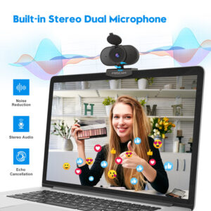 FOSCAM web κάμερα W25, USB, 2MP, Full HD, mic, 84° γωνία θέασης, μαύρη | Συνοδευτικά PC | elabstore.gr