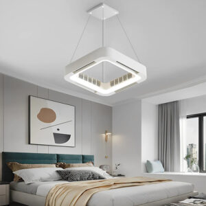 POWERTECH smart ανεμιστήρας οροφής HLL-0109 με LED, 45W, 12x58cm, λευκός | Φωτισμός | elabstore.gr