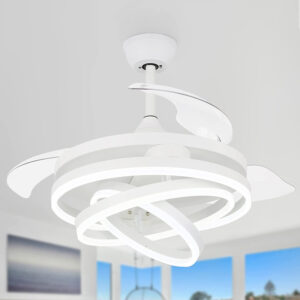 POWERTECH ανεμιστήρας οροφής HLL-0107 με LED φως, 72W, Φ106x50cm, λευκός | eLabstore.gr POWERTECH ανεμιστήρας οροφής HLL-0107 με LED φως, 72W, Φ106x50cm, λευκός | Φωτισμός | elabstore.gr
