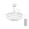 POWERTECH ανεμιστήρας οροφής HLL-0107 με LED φως, 72W, Φ106x50cm, λευκός | Φωτισμός | elabstore.gr