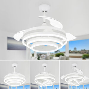 POWERTECH ανεμιστήρας οροφής HLL-0107 με LED φως, 72W, Φ106x50cm, λευκός | eLabstore.gr POWERTECH ανεμιστήρας οροφής HLL-0107 με LED φως, 72W, Φ106x50cm, λευκός | Φωτισμός | elabstore.gr