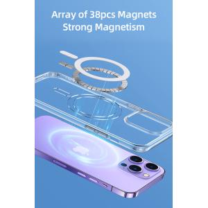 USAMS θήκη Ice Magnet για iPhone 14 Plus, με μαγνήτες, διάφανη | Αξεσουάρ κινητών | elabstore.gr