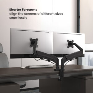 BRATECK βάση γραφείου LDT56-C024 για 2 οθόνες 17"-32", έως 9kg ανά οθόνη | Εικόνα & Ήχος | elabstore.gr
