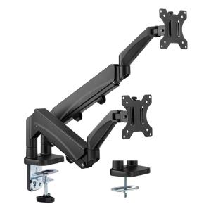 BRATECK βάση γραφείου LDT56-C024 για 2 οθόνες 17"-32", έως 9kg ανά οθόνη | Εικόνα & Ήχος | elabstore.gr