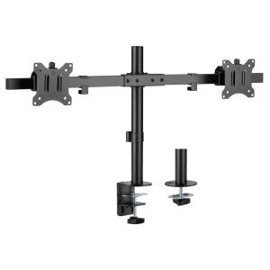 BRATECK βάση γραφείου LDT57-C02 για 2 οθόνες 17"-32", έως 9kg ανά οθόνη | Εικόνα & Ήχος | elabstore.gr