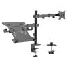 BRATECK βάση γραφείου LDT66-C024ML για οθόνη 13"-32" & laptop, έως 9kg | Εικόνα & Ήχος | elabstore.gr