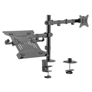 BRATECK βάση γραφείου LDT66-C024ML για οθόνη 13"-32" & laptop, έως 9kg | Εικόνα & Ήχος | elabstore.gr