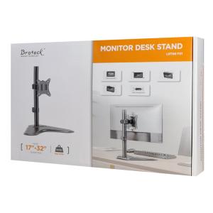 BRATECK βάση γραφείου LDT66-T01 για οθόνη 17"-32", έως 9kg | eLabstore.gr