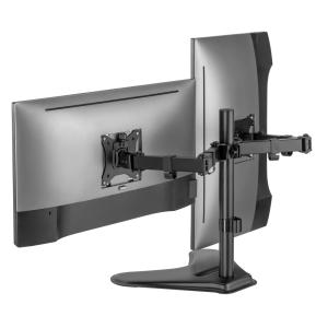 BRATECK βάση γραφείου LDT66-T024 για 2 οθόνες 17"-32", έως 9kg ανά οθόνη | Εικόνα & Ήχος | elabstore.gr