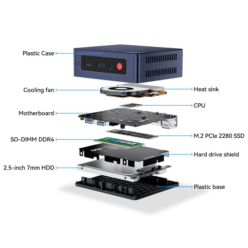 BEELINK mini PC MINI S12, Intel CPU N95, 8GB, 256GB SSD, Windows 11 Pro | eLabstore.gr BEELINK mini PC MINI S12, Intel CPU N95, 8GB, 256GB SSD, Windows 11 Pro | PC & Αναβάθμιση | elabstore.gr