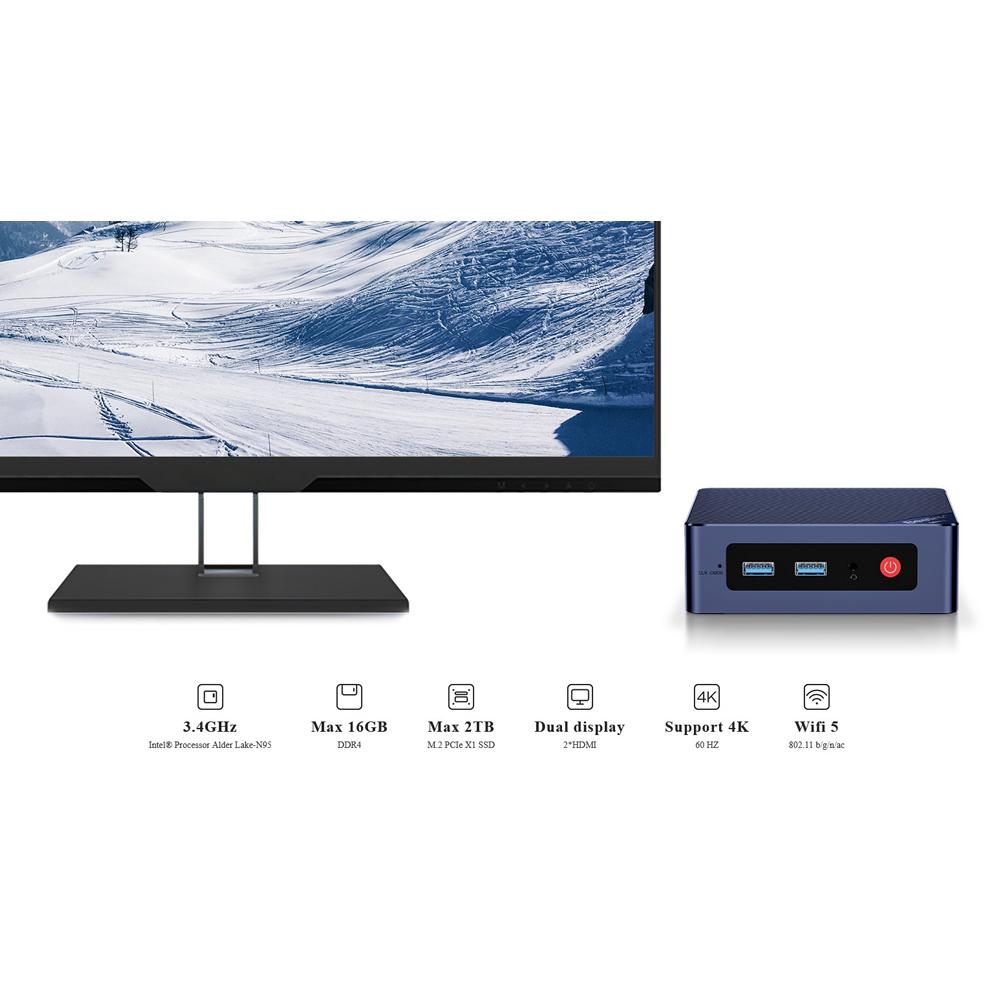 BEELINK mini PC MINI S12, Intel CPU N95, 8GB, 256GB SSD, Windows 11 Pro | eLabstore.gr BEELINK mini PC MINI S12, Intel CPU N95, 8GB, 256GB SSD, Windows 11 Pro | PC & Αναβάθμιση | elabstore.gr