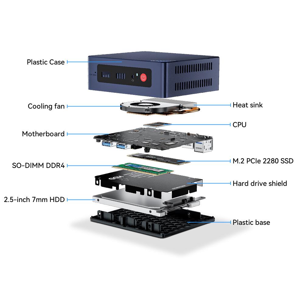 BEELINK mini PC MINI S12 Pro, Intel N100, 16B, 500GB SSD, Windows 11 Pro | eLabstore.gr BEELINK mini PC MINI S12 Pro, Intel N100, 16B, 500GB SSD, Windows 11 Pro | PC & Αναβάθμιση | elabstore.gr