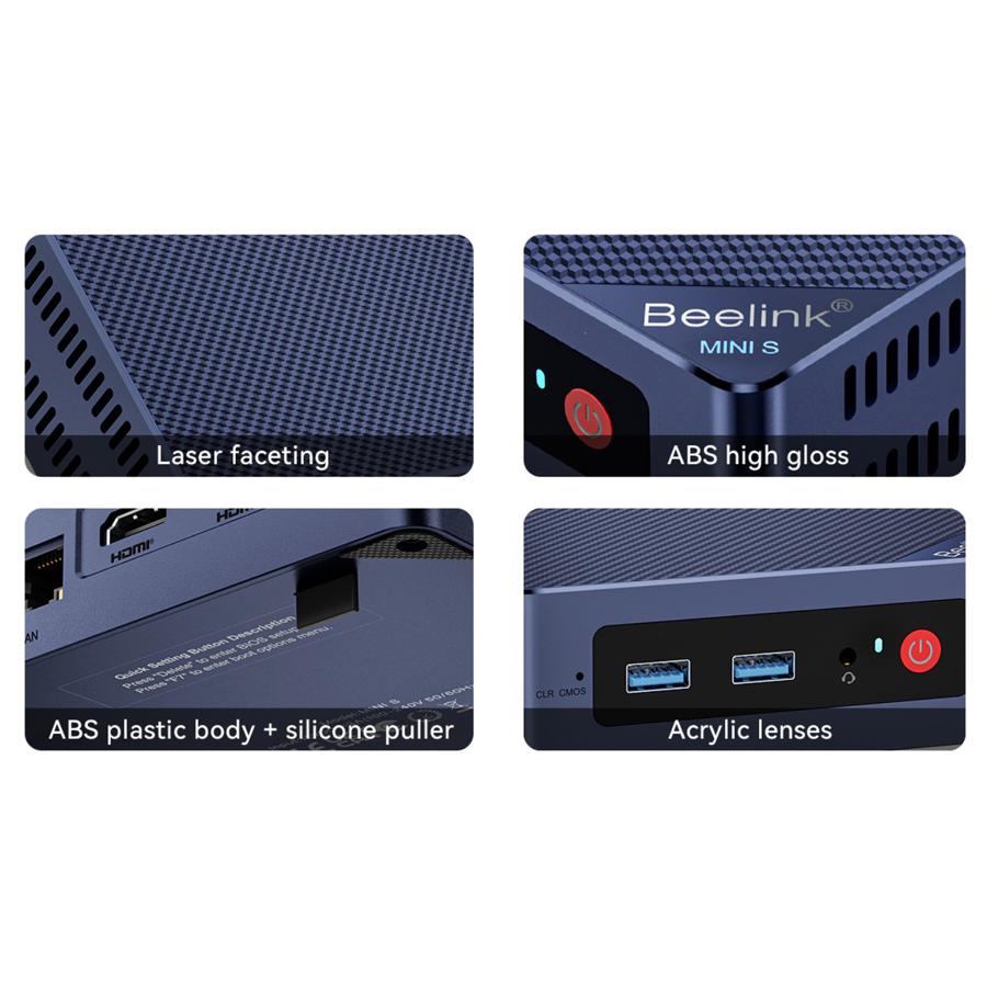 BEELINK mini PC MINI S12 Pro, Intel N100, 16B, 500GB SSD, Windows 11 Pro | eLabstore.gr BEELINK mini PC MINI S12 Pro, Intel N100, 16B, 500GB SSD, Windows 11 Pro - Image 6
