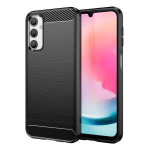 POWERTECH θήκη Carbon MOB-1852 για Samsung Galaxy A24, μαύρη | Αξεσουάρ κινητών | elabstore.gr