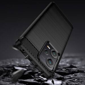 POWERTECH θήκη Carbon MOB-1854 για Xiaomi Redmi Note 12 Pro+, μαύρη | Αξεσουάρ κινητών | elabstore.gr