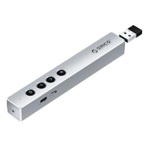 ORICO presenter OPPT-06 με laser & πλήκτρα, επαναφορτιζόμενο, 50m, γκρι | Εικόνα & Ήχος | elabstore.gr