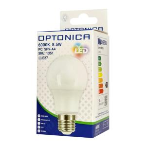 OPTONICA LED λάμπα A60 1351, 8.5W, 6000K, E27, 806lm | eLabstore.gr OPTONICA LED λάμπα A60 1351, 8.5W, 6000K, E27, 806lm | Φωτισμός | elabstore.gr