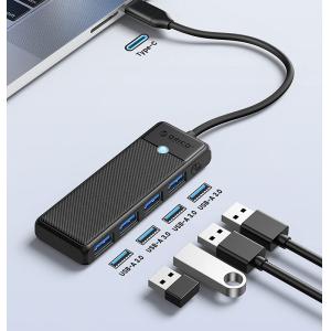 ORICO USB-C hub PAPW4A-C3 με 4x USB θύρες, 5Gbps, μαύρο | Συνοδευτικά PC | elabstore.gr