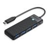ORICO USB-C hub PAPW4A-C3 με 4x USB θύρες, 5Gbps, μαύρο | Συνοδευτικά PC | elabstore.gr