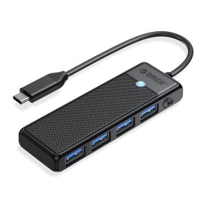 ORICO USB-C hub PAPW4A-C3 με 4x USB θύρες, 5Gbps, μαύρο | Συνοδευτικά PC | elabstore.gr