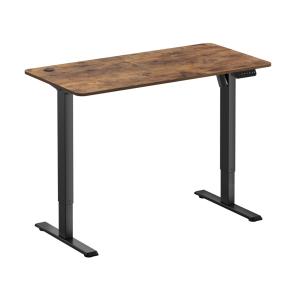 BRATECK γραφείο S12-22R-B με ρυθμιζόμενο ύψος, 120x60cm, καφέ | Αναλώσιμα - Είδη Γραφείου | elabstore.gr