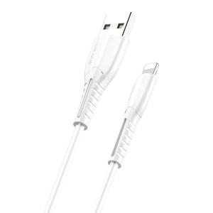 USAMS καλώδιο Lightning σε USB US-SJ364, 2A, 1m, λευκό | Καλώδια - Αντάπτορες | elabstore.gr