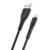 USAMS καλώδιο Micro USB σε USB US-SJ365, 2A, 1m, μαύρο | Καλώδια - Αντάπτορες | elabstore.gr