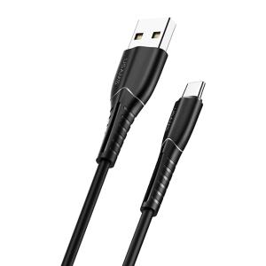 USAMS καλώδιο USB-C σε USB US-SJ366, 2A, 1m, μαύρο | Καλώδια - Αντάπτορες | elabstore.gr