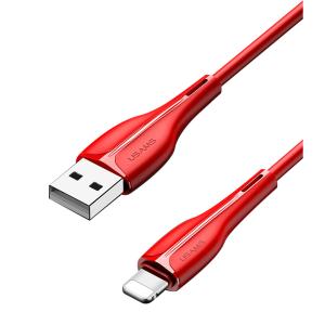 USAMS καλώδιο Lightning σε USB US-SJ371, 2A, 1m, κόκκινο | Καλώδια - Αντάπτορες | elabstore.gr