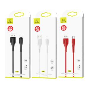 USAMS καλώδιο USB-C σε USB US-SJ372, 2A, 1m, κόκκινο | Καλώδια - Αντάπτορες | elabstore.gr
